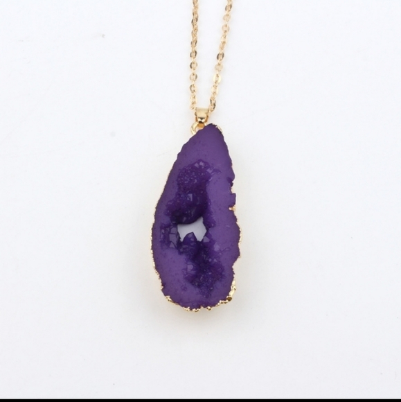 Fashion Jewelry Jewelry - Geode pendant Necklace